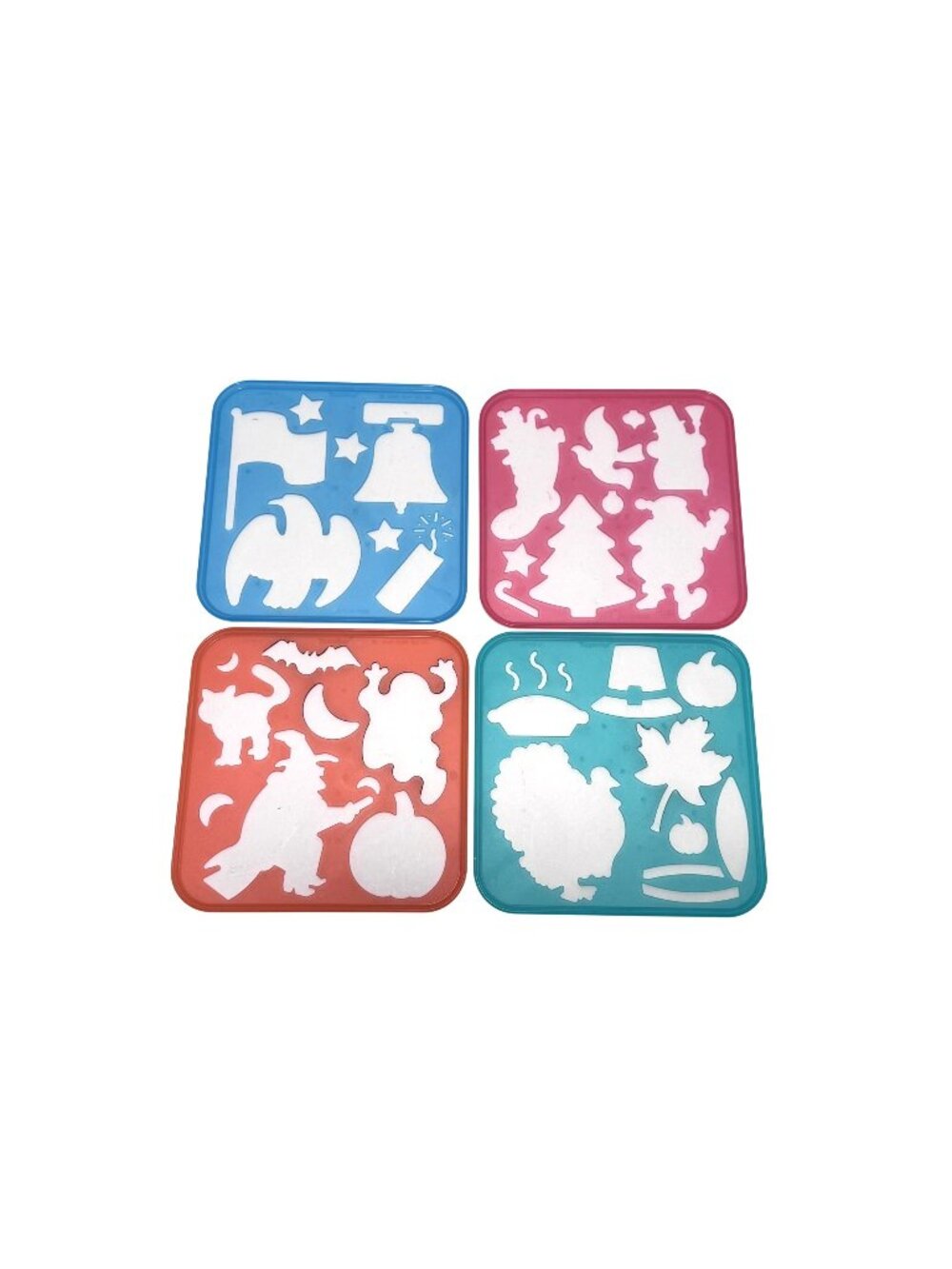 TUPPERWARE Kids Coloring Fun CELEBRATION Stencils HOLIDAYS Set